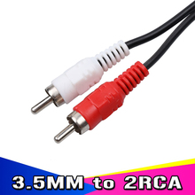 kebidu  High Quality 3.5mm Stereo Audio Female Jack to 2 RCA Male Socket to Headphone 3.5 Y Adapter Cable 2024 - buy cheap