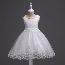 Нарядное платье принцессы с цветочным рисунком для девочек платье для девочек летняя детская одежда платье для малышей на свадьбу и день рождения Одежда для маленьких девочек 3-10 лет с юбкой-пачкой 2024 - купить недорого