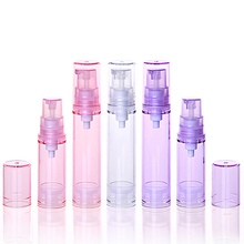 1pc 10ml Refillable Bottles Portable Airless Pump Vacuum Bottle Toiletries Container Refillable Plastic Travel Cosmetic Bottles 2024 - buy cheap