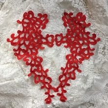 5 pares de encaje Soluble en la tela de encaje de flores, costura embellecedora, vestido de novia, vestido de novia, vestido de fiesta de encaje RS901 2024 - compra barato