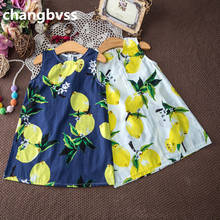 Детское летнее платье без рукавов, с цветочным принтом 2024 - купить недорого