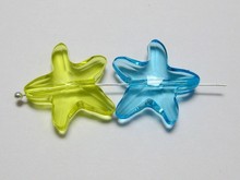 50 cores misturadas transparente acrílico estrela do mar estrelas do mar grânulos encantos 20mm 2024 - compre barato