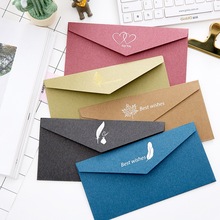 10 pcs/lot Vintage gold Kraft Paper Envelopes European Style Gift Envelope For Business Card Wedding Invitation Envelope 2024 - buy cheap