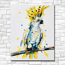 Fashion Printing Pop Animal Parrot Raucous Canvas Painting for Living Room Home Decor Oil Painting Wall Art Picture Unframed 2024 - buy cheap