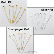 Free Shipping (300Pcs=1Lot ! ) Jewelry Necklace Earring Finding Copper Ball Head Pins 15MM For Jewelry Making 2024 - buy cheap