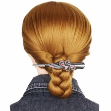 Pinzas de corte de pico largo para mujer, horquillas de cocodrilo con diamantes de imitación, accesorios para el cabello, tocado, pinzas para el pelo de cocodrilo HC060 2024 - compra barato