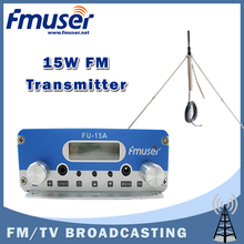 Free shipping FMUSER FU-15A 15W FM transmitter Classic Best Sale Model 1.5w/15w adjustable+1/4 wave GP antenna and Power Supply 2024 - buy cheap