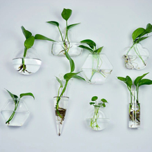 6 форм стеклянная ваза прозрачный DIY орнамент прозрачный висящий цветок террариумные растения ваза контейнер свадебное украшение для дома 2024 - купить недорого