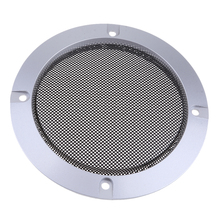 4 Inch Speaker Grills Cover Case with 4 pcs Screws for Speaker Mounting Home Audio DIY -124mm Outer Diameter Silver 2024 - buy cheap