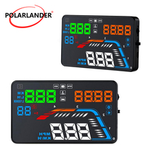 Pantalla frontal para coche HUD OBD2, proyector de datos de conducción, parabrisas, velocímetro de 5,5 pulgadas 2024 - compra barato