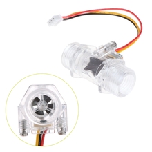 Water Flow Sensor G1/2" Fluid Flow Meter Water Control Transparent Enclosure 2024 - buy cheap