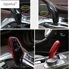 Lapetus Accessories Fit For BMW 5 Series Sedan G30 530I 2017 - 2020 Car Stalls Head Gear Shift Knob Decoration Cover Kit Trim 2024 - buy cheap