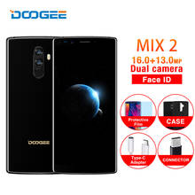 Doogee Mix 2 5,99 дюймов FHD + 18:9 мобильный телефон Andorid 7,1 P25 Восьмиядерный 6 ГБ Оперативная память 128 ГБ Встроенная память 16MP + 13MP двойной камеры отпечатков пальцев ID 2024 - купить недорого
