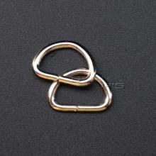 100 шт./лот 3/8 дюйма (10 мм), никелированное D-образное кольцо, полукольцевая ленточная застежка, ранец, пряжка для ремня 2024 - купить недорого
