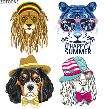 ZOTOONE Fashion Animals Patch for Clothing DIY Iron on Patches Stickers Applique Heat Transfer Applications on Clothes Stripes E 2024 - buy cheap