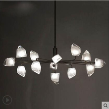 Post-modern minimalist lamp living room designer model room soft decoration chandelier creative personality restaurant glass led 2024 - buy cheap