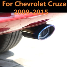 Para Chevrolet Cruze 2009-2015 silenciador de escape de coche punta de acero inoxidable tubo de cromo revestimiento de cuello de tubo de escape modificado 2024 - compra barato