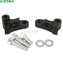 Kit de descenso ajustable para motocicleta, accesorio de aluminio CNC de 1,75 "pulgadas, 1-3/4", negro, para Harley Dyna Superglide Wideglide FatBob 2024 - compra barato