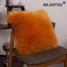 Plush Fur Pillow Case Artificial Sheepskin Cushion Pillow Cover Washable Plush Hair Cushion Cover Home Decoration MS.Softex 2024 - buy cheap