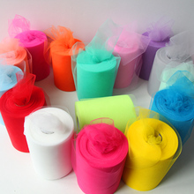 Rollo de tul de 6 pulgadas para decoración de boda, tela de tul para decoración de fiesta de cumpleaños, papel de regalo, suministros festivos para baby shower, MEIDDING-100 yardas 2024 - compra barato