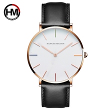 Hannah Martin Fashion Ladies Watches Elegant Minimalism Casual Leather Female Quartz Wristwatch Waterproof Watches relojes mujer 2024 - buy cheap