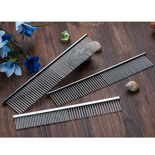 Hot Sale Stainless Steel Pet Hair Trimmer Combs Puppy Cat Cleaning Brush Pet Shedding Grooming Asymmetric Dog Long Hair Comb 2024 - buy cheap
