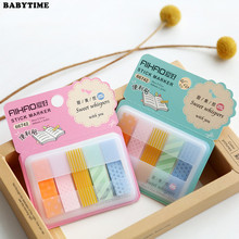 1 Pcs Aihao Quality Cute Kawaii Candy Colored Stick Markers Book Page Index Flag Sticky Notes Post It Office School Supplies 2024 - buy cheap