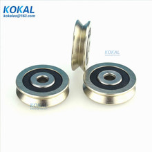 [V0630-8NJ]1PCS/lot Chrome steel Gcr15 V type groove sliding metal roller 626RS nonstandard track pulley 0630V 6*30*8VV 2024 - buy cheap