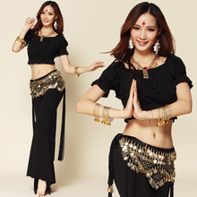 Limited Sale Promotion Women Cotton Woman Belly Dance Suits Top& Pants Bellydance Costume Professionals 2pcs Set 2024 - buy cheap