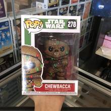 Официальный Funko pop Star Wars: праздник-Чубакка с конфетным тростником Виниловая фигурка Коллекционная модель игрушки с оригинальной коробкой 2024 - купить недорого