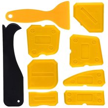 Kit de herramientas de silicona para suavizar, Kit de herramientas para calafateo, lechada, acabado para baño, cocina y habitación, 9 unidades 2024 - compra barato