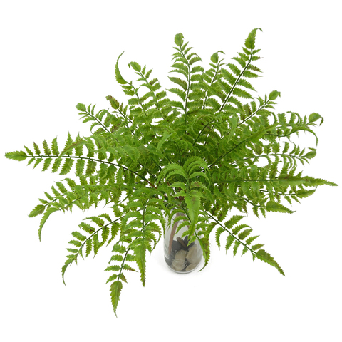 47 см искусственные зеленые листья растения имитация персидская трава Plactic поддельные листья для украшения дома сада офисное украшение стола 2022 - купить недорого