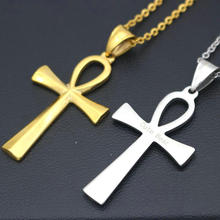 Cute Bear Brand Gold Color Cross Pendant Necklace Stainless Steel Cross Christian Prayer Necklaces For Women Men Jewelry 2024 - buy cheap