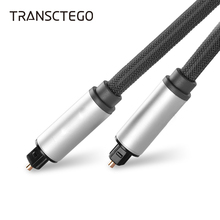 TRANSCTEGO Banhado A Ouro cabo de áudio óptico Toslink SPDIF Coaxial Cabo digital de fibra óptica cabos de fone de ouvido porta de tela 2024 - compre barato