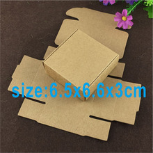 Caixa de papel kraft faça você mesmo 65x65x30mm, caixa de papelão com etiqueta grátis, embalagem para doces, cookiecstom, logotipo com taxa de logotipo, qmp: 1000 peças 2024 - compre barato