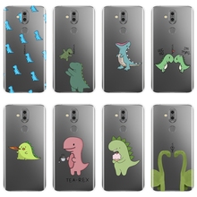 Funda de silicona suave para Nokia, carcasa trasera para Nokia 2,1 3,1 5,1 6,1 7,1 Kawaii Dinosaurs Girl, 7,1 6,1 5,1 3,1 2,1 Plus 2024 - compra barato