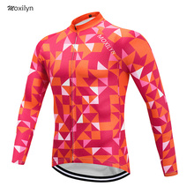 Moxilyn 2019 Cycling Jersey MTB Man Women Maillot Ciclismo Hombre Summer Cycling Clothing Man Bike Jersey Long Sleeve Fleece 2024 - buy cheap