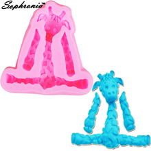 Sophronia Giraffe Silicone 3D Animal Soap Mold Fondant Cake Decorating Tools Fondant Gumpaste Resin Clay Cake Molds  m543 2024 - buy cheap