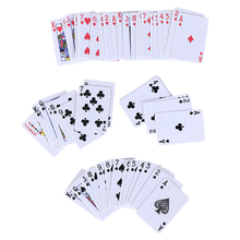Мини-игральные карты в покер, 1 набор, разные забавные модели, милый миниатюрный игрушечный 1:12, аксессуары для кукольного дома 2024 - купить недорого