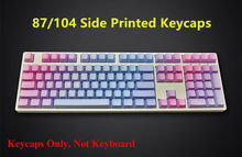 87/104 Keys PBT Gradient Blue Red Keycap ANSI OEM Profile Keycaps Key Cap Set for Cherry MX Mechanical Gaming Keyboard 2024 - buy cheap