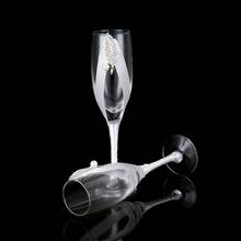 2Pc/Set Creative Gift Bridal and Groom Champagne Flutes Wedding Glasses Set Cup Toasting Goblet for Weddings Party 2024 - buy cheap