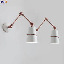 IWHD Nordic Iron Swing Long Arm Wall Light Living Room Beside Lamp Modern LED Wall Lights Sconce Arandela Apliques Pared 2024 - buy cheap