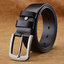 big and tall top quality cow genuine leather men belts black brown hot design jeans belt for male original luxury brand 2024 - buy cheap