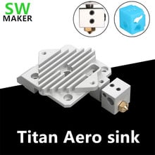 Tita aero dissipador de calor 1.75mm, kit com partes da impressora 3d br6 hotend e meia 0.4mm 2024 - compre barato