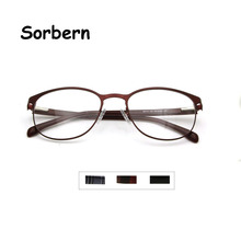 Moda Armações de óculos Mulheres Rodada Vidros Ópticos Frame Para Homens Mulheres Oculos de grau Óculos Óculos Optik 2024 - compre barato
