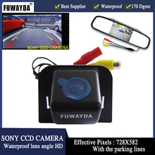 FUWAYDA SONY CCD HD Parking LED  170 degree Car Rear View Camera With 4.3  Car Rearview Mirror Monitor for TOYOTA Prius 2012 2024 - buy cheap