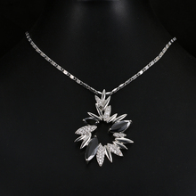 Noennam_zero colar feminino com pingente de sol, pequeno, luxuoso, de strass preto, joias de primavera, presentes 2024 - compre barato