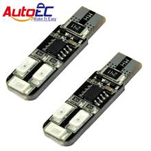 AutoEC 2x T10 6smd 6 smd 5630 canbus led Clearance Lights t10 light w5w 194 5630 5730 lamp bulb front turn signal light #LB109 2024 - buy cheap