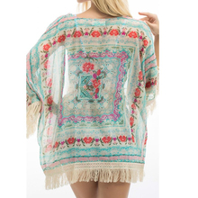 Hirigin-Blusa holgada Hippie con borlas para mujer, Kimono Floral, parte superior de Chal, cárdigan, novedad de verano 2024 - compra barato