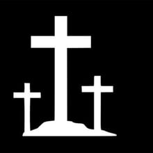 13*11cm Cross Christ Faith Car Sticker Vinyl Car Wrap Motorcycle SUVs Bumper Car Window Decor Vinyl Decals 2024 - buy cheap